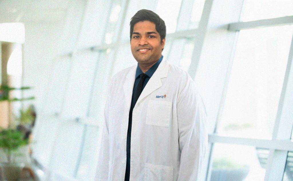 Head shot of Dr. Tony Gabriel in a white lab coat.