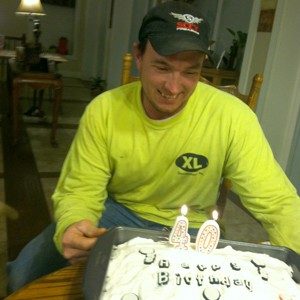 Aaron Martin had just turned 40 when he was in a car crash.
