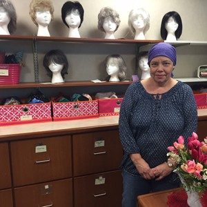 Kristy Blanchard got supplies like head scarves at the Cancer Resource Center inside Mercy's O'Reilly Cancer Center.
