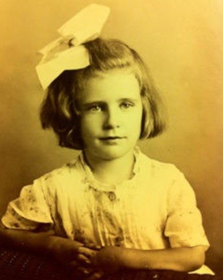Margaret Ryan, a third grader at St. Mary’s Parochial School in Ardmore, Okla., in 1917.