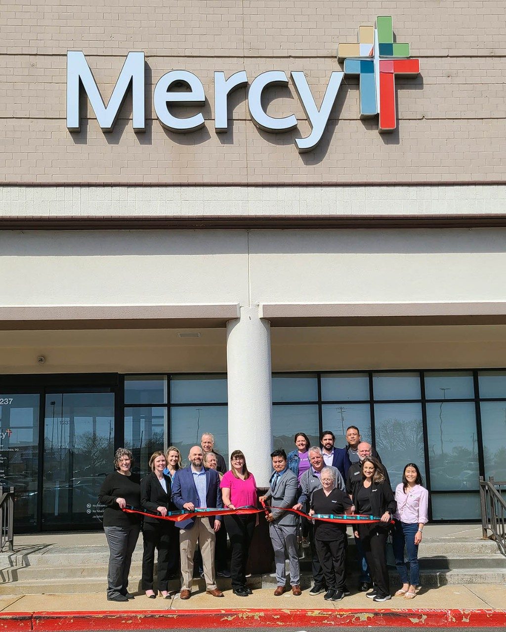 A blessing and ribbon cutting was held to celebrate the opening of 65 Prime Plus by Mercy Primary Care - Water Tower Place in Arnold, Missouri.