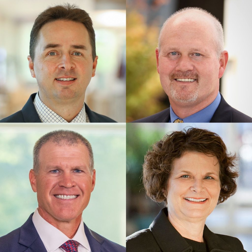A square grid of four Mercy caregiver head shots: Bobby Stitt, Daryle Voss, Sue Ann Williams and Chris Wibbenmeyer.
