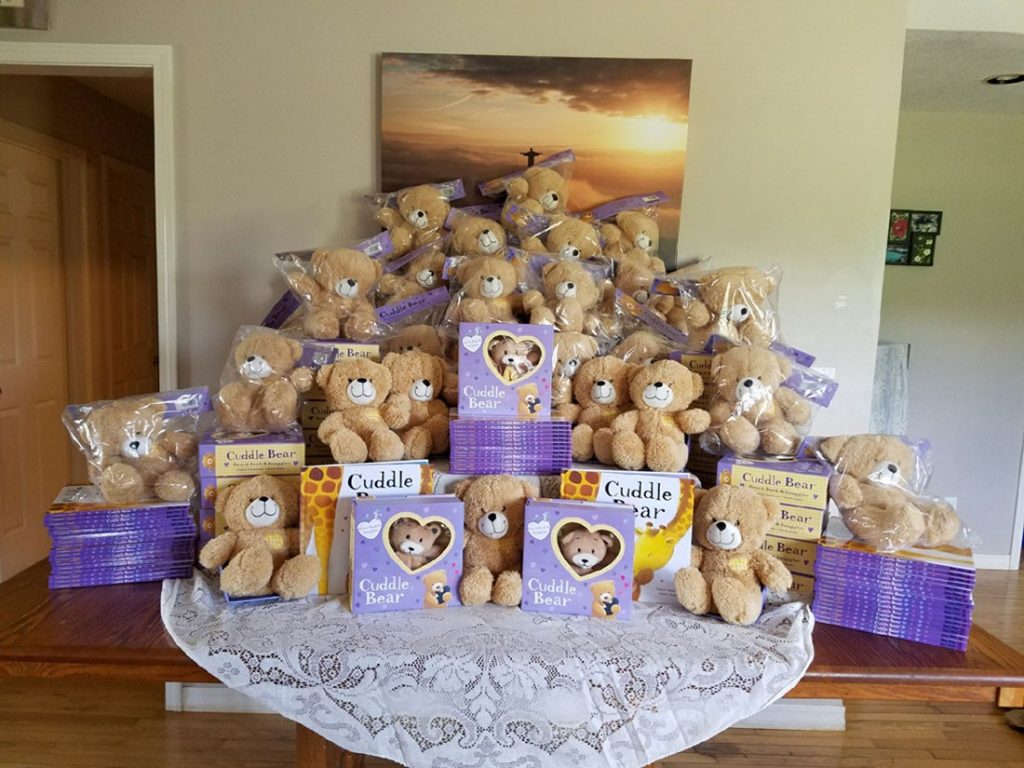 The books and bears that spread smiles throughout the NICU at Mercy Kids children's hospital in Springfield, Missouri.