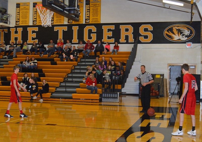 Back on the hardwood for a game between Festus and Crystal City, Pat Bone says he doesn’t think about his heart when he’s on the floor, but he always has his baby aspirin and nitro tab in his pocket just in case.