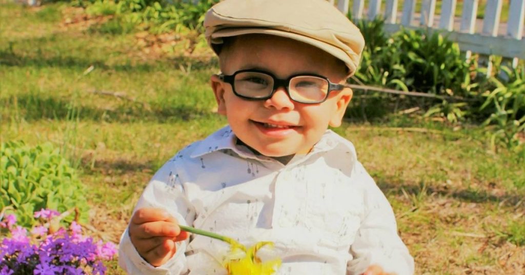 KJ Sallee started smiling and interacting with the world after receiving his glasses as a baby.