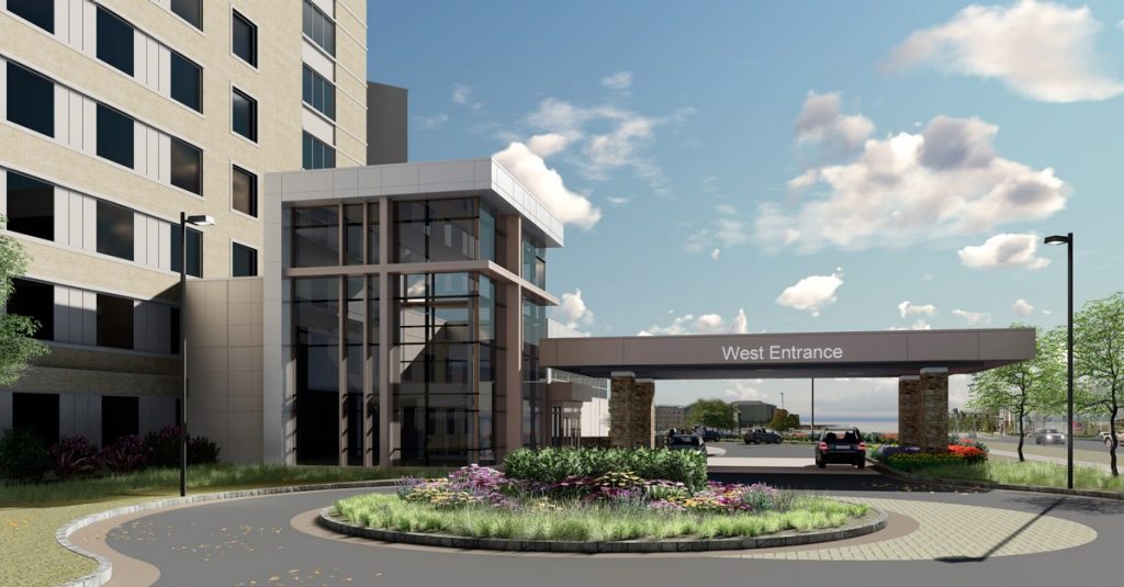 This is how the entrance to Mercy Heart Hospital Springfield will look when construction is completed in fall of 2020.