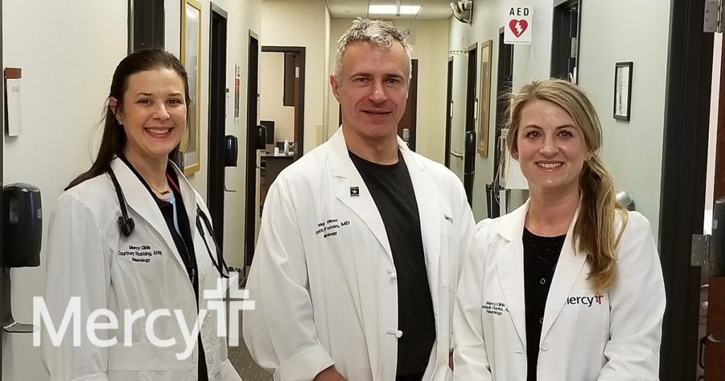 Pictured are (left to right): Advance practice nurse Courtney Rushing, Dr. Dimitry Alexander Fomin, and advance practice nurse Merideth Hanks