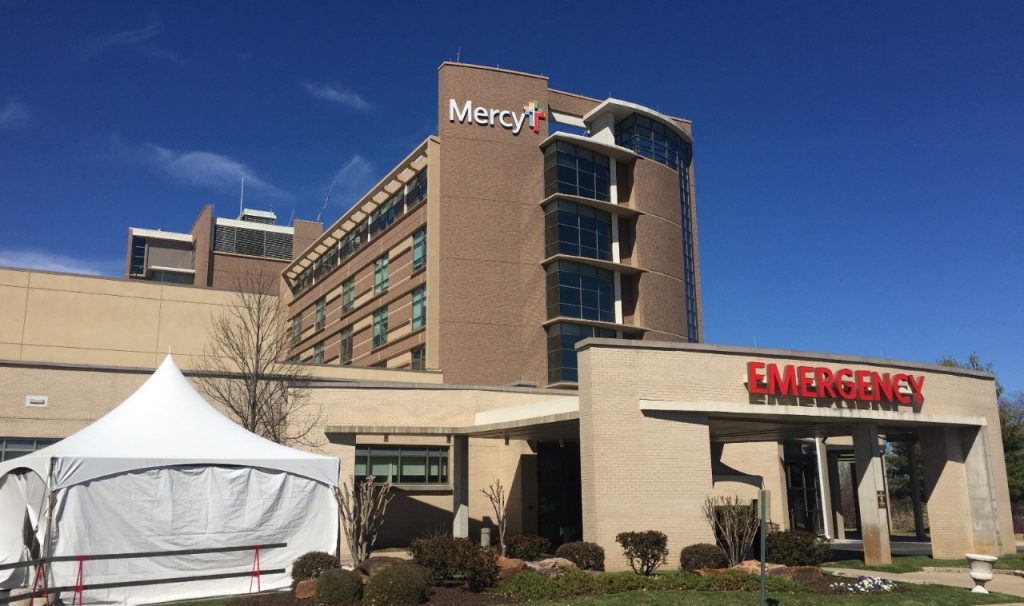 Mercy Hospital Northwest Arkansas emergency department triage area