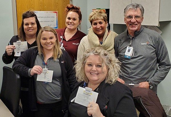 New four-star badge reels were delivered to Wound Care co-workers. 