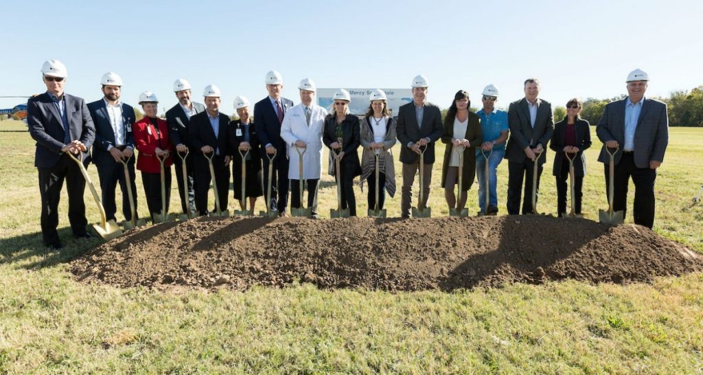 Mercy officials broke ground on a $40 million multispecialty facility at Elm Springs Road and 48th Street, just off Interstate 49 in Springdale.