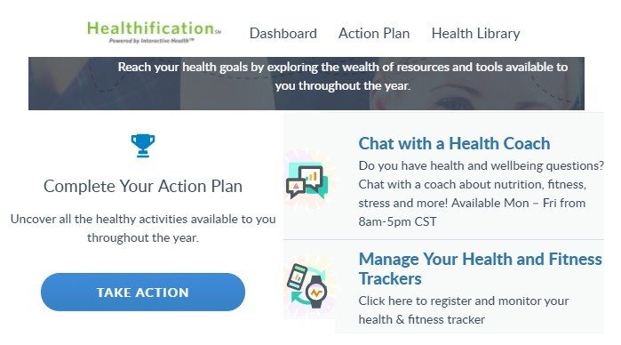 Mercy co-workers use the online portal to track activities and earn points toward cash rewards.