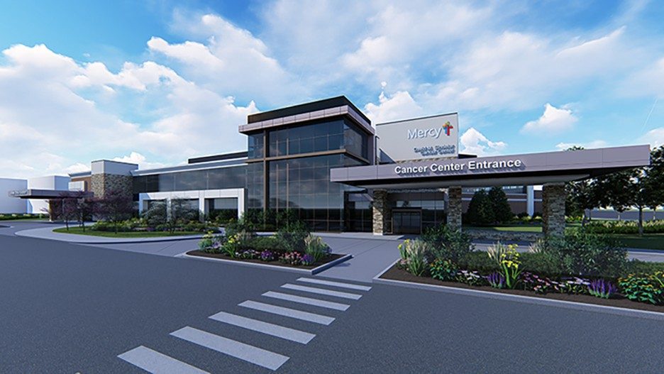 Rendering of the David M. Sindelar Cancer Center.