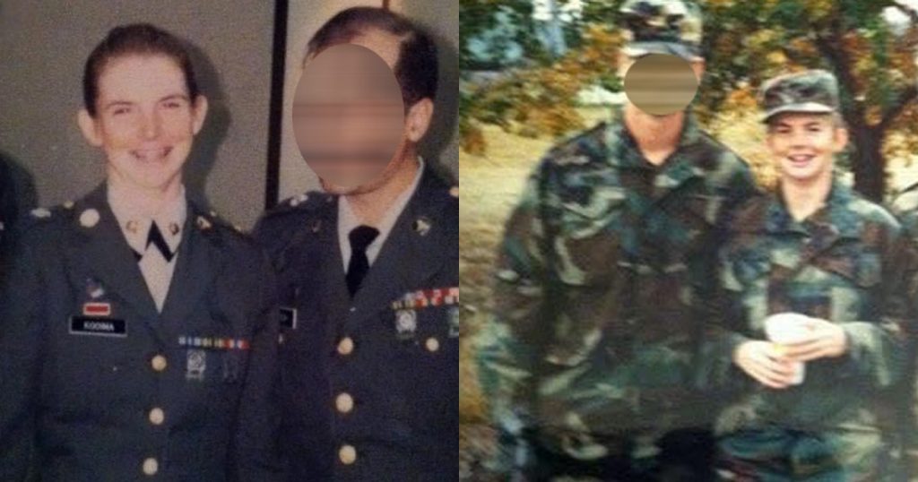 Patty Cyr in uniform.