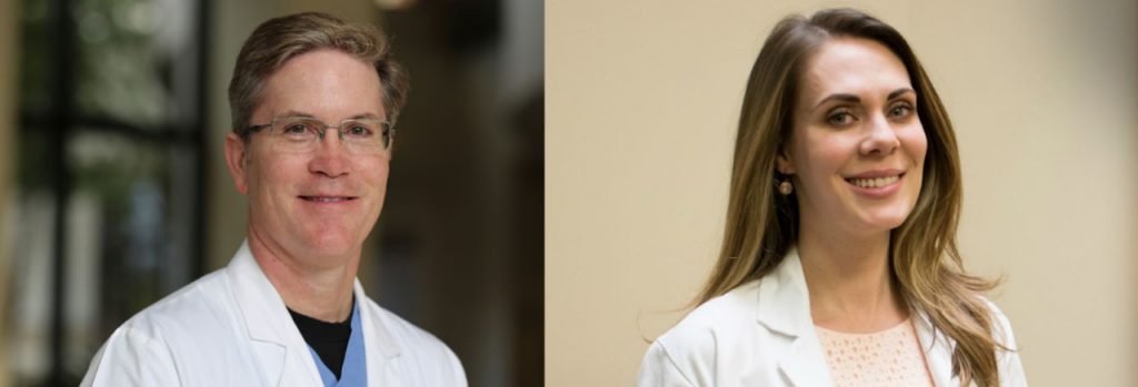 Dr. Stephen Seffense, left, and Dr. Andrea Placzek have utilized the SAVI SCOUT device at Mercy's Arkansas locations.