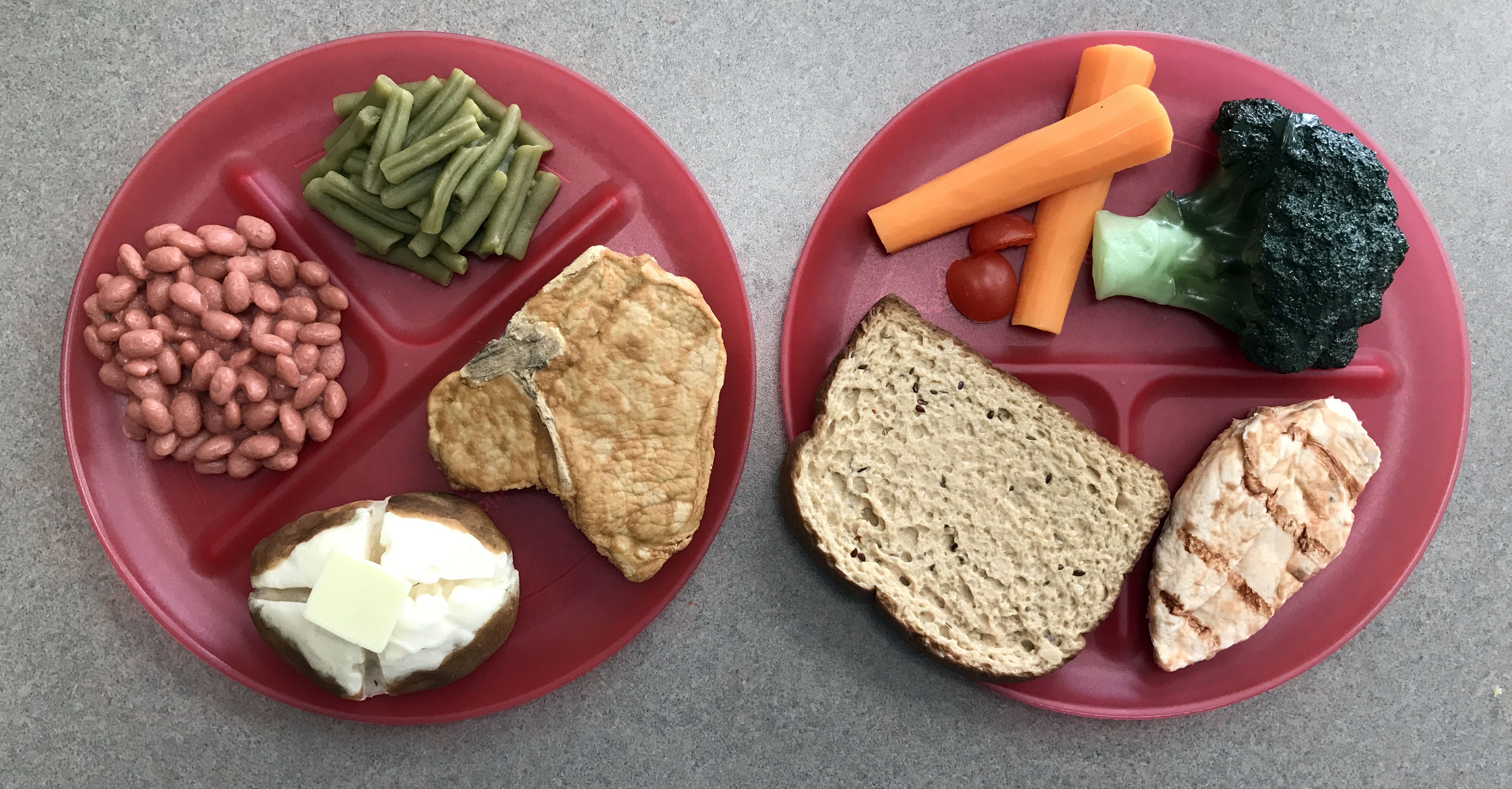 Healthy Living Food Plate