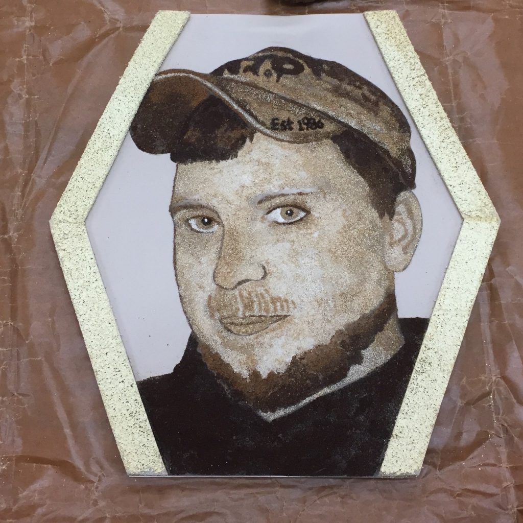This floragraph of organ donor Trenton Williams will be featured on the Donate Life float in the Jan. 2 Rose Parade in Pasadena, California.